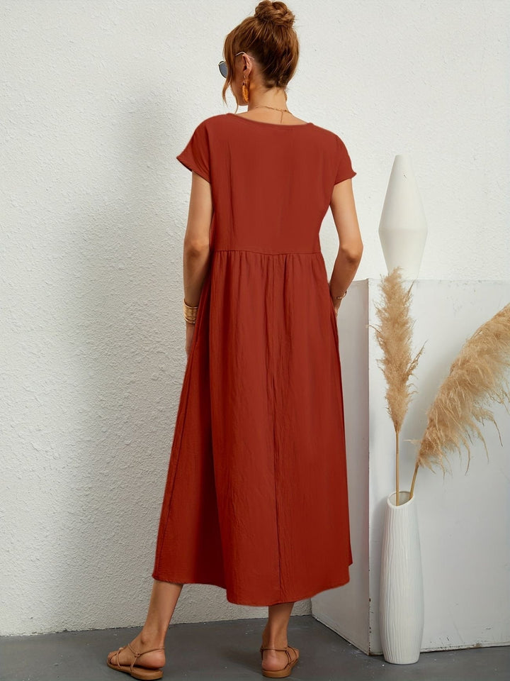 Camille - Dress with Round Neckline