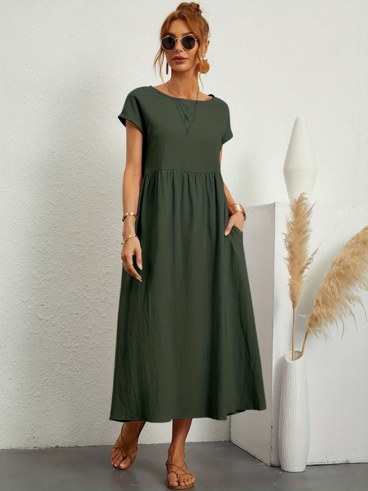 Camille - Dress with Round Neckline