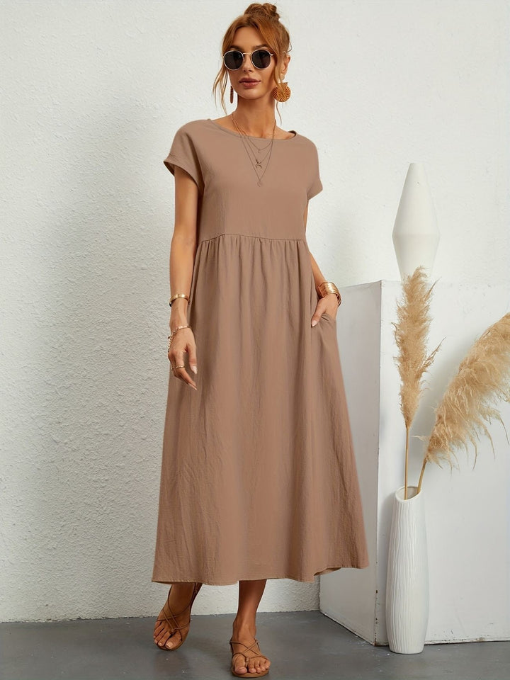 Camille - Dress with Round Neckline