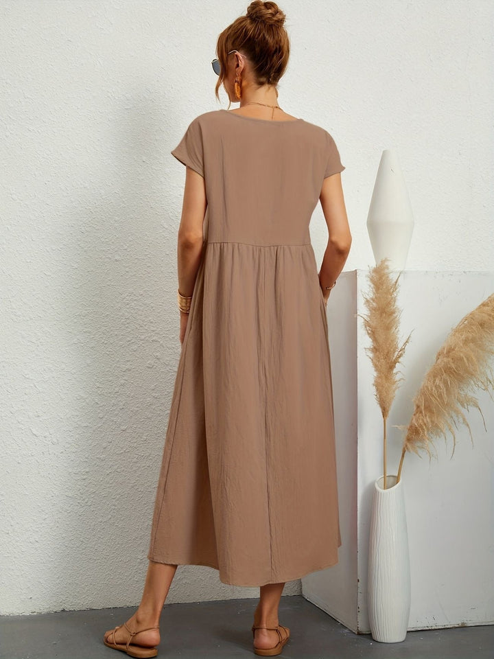 Camille - Dress with Round Neckline