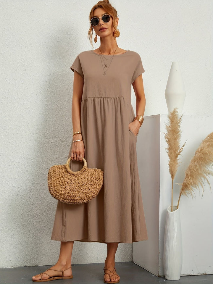 Camille - Dress with Round Neckline
