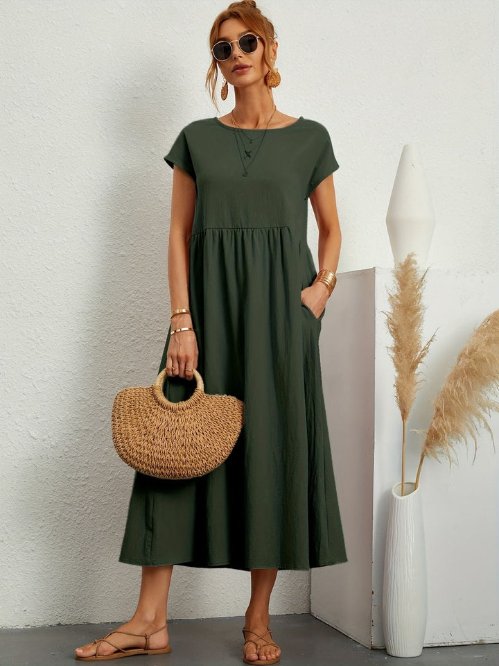Camille - Dress with Round Neckline