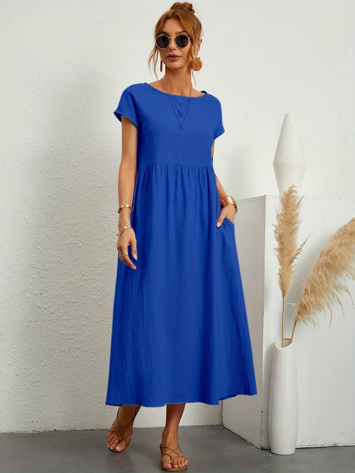 Camille - Dress with Round Neckline