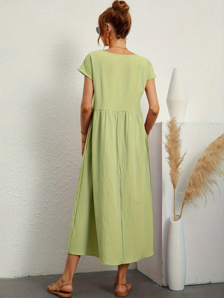 Camille - Dress with Round Neckline