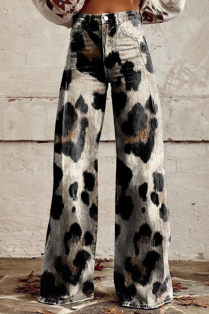 Lara | Handmade vintage-style pants with chic print