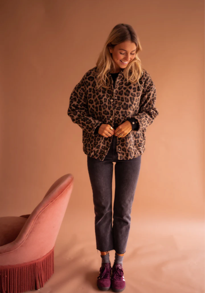 LEONA  | The Leopard Bomber Jacket