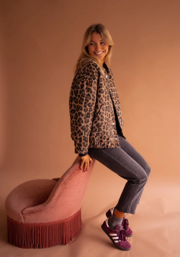 LEONA  | The Leopard Bomber Jacket