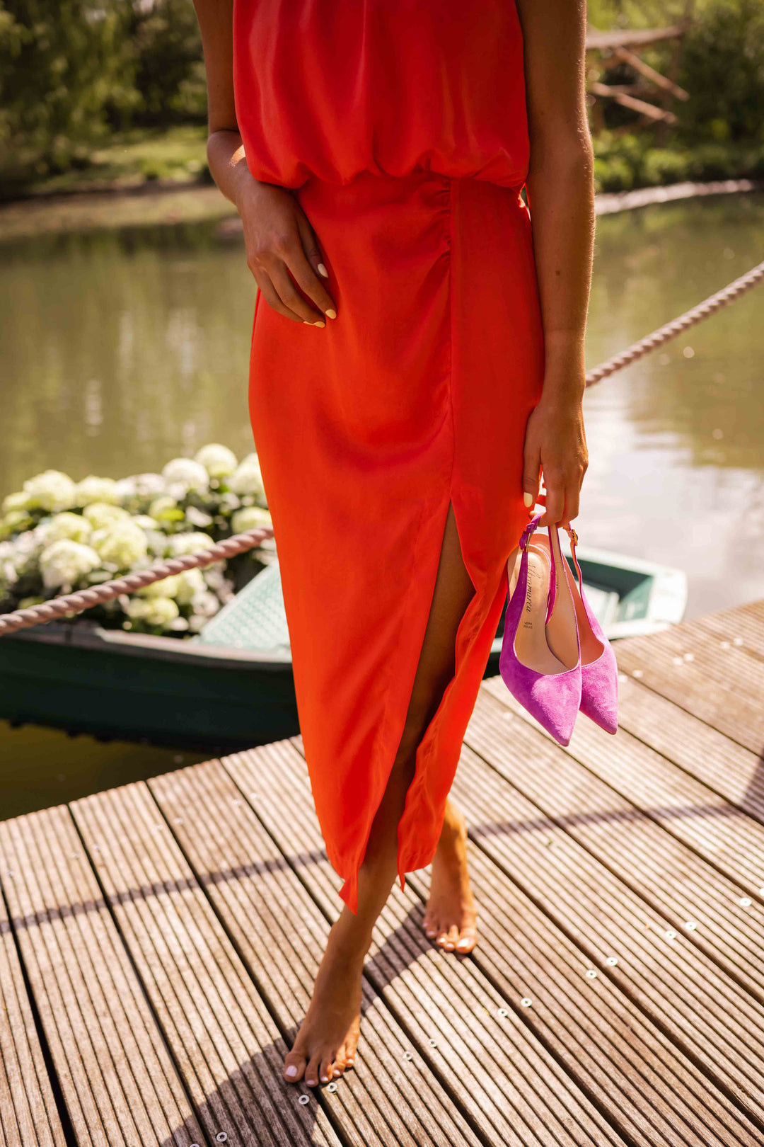 Stefka | Airy sleeveless midi dress
