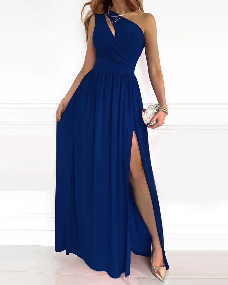 Petra | Elegant Maxi Dress - Stylish Maxi Dress with One-Shoulder Design for Special Occasions