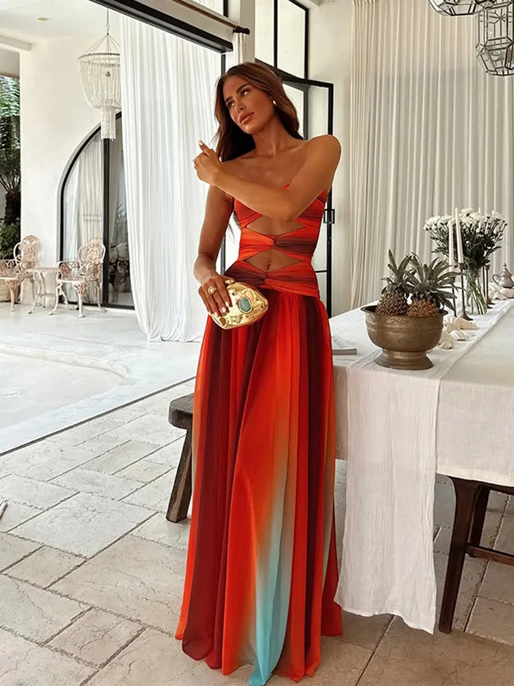 Rosea Timeless fitted maxi dress