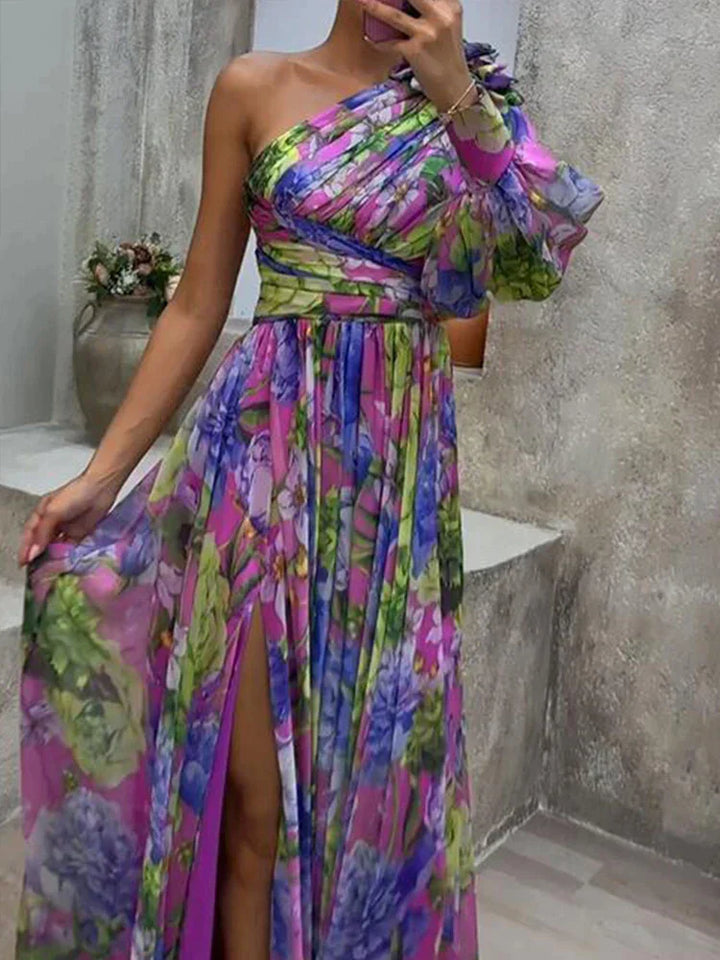 Amara - Maxi one-shoulder floral dress