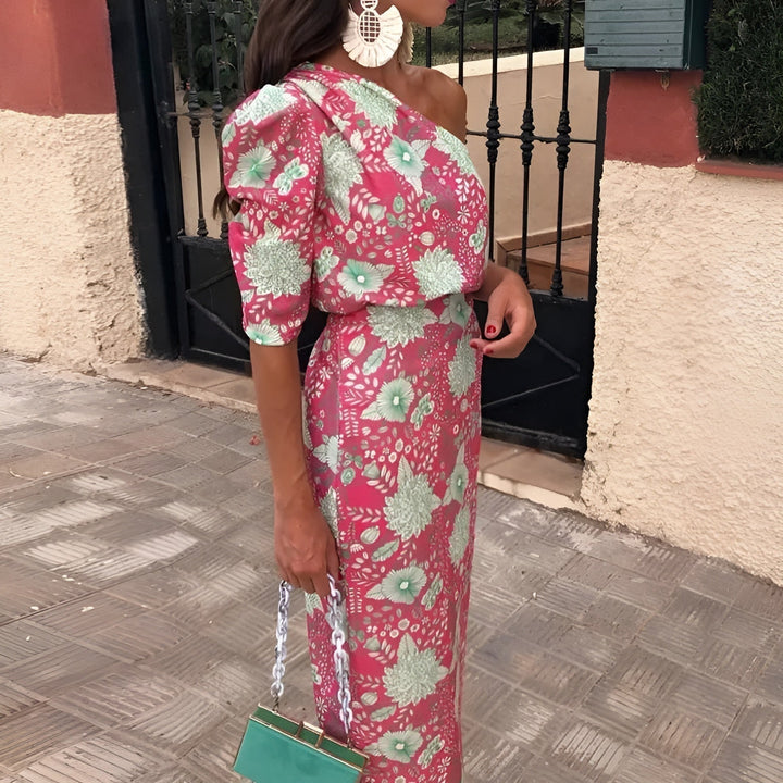 Emilie | Elegant One-Shoulder Dress