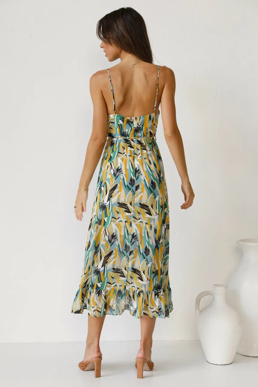 GABRIELLA | Printed Summer Dress with Cool Comfort and Sunny Style for Leisure Days