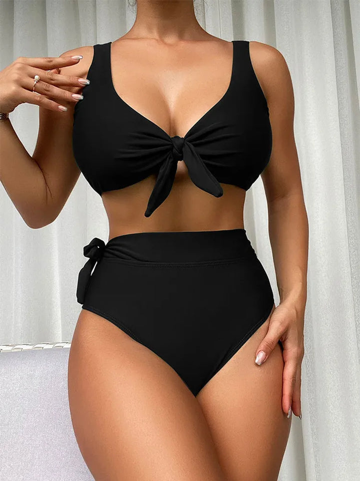 ALESSIA | High-Waisted Bikini with Tummy Control and Slimming Effect – Style and Security at the Beach