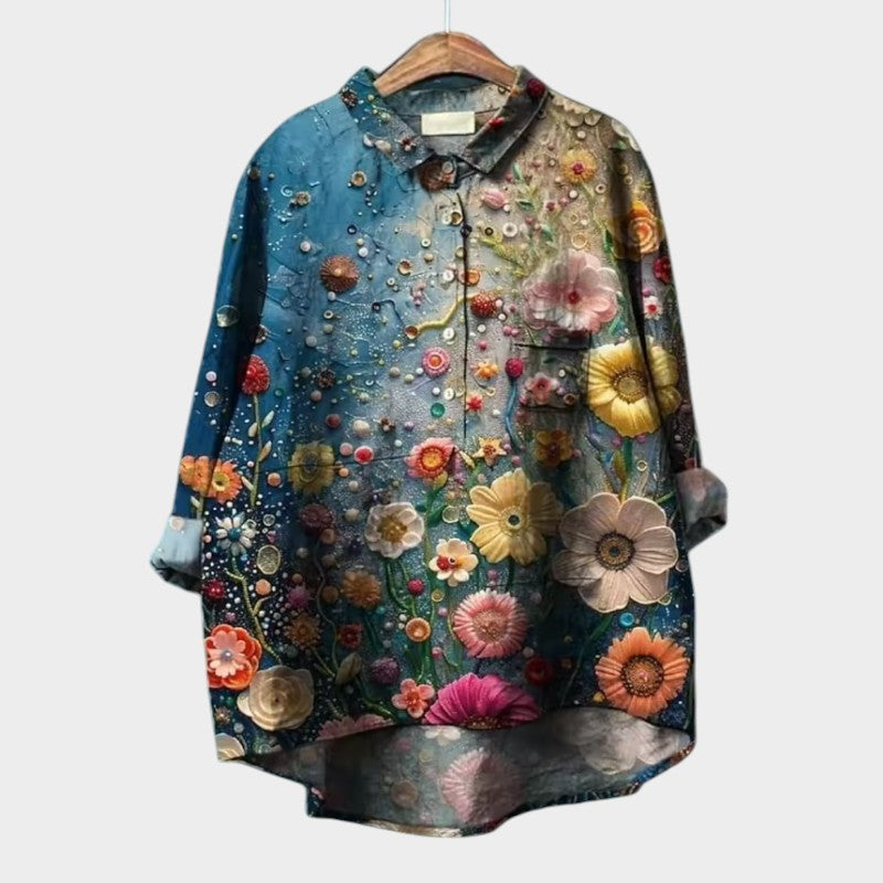 SOFIA | Oversized Floral Blouse with Daily Comfort and Radiant Style for Every Occasion