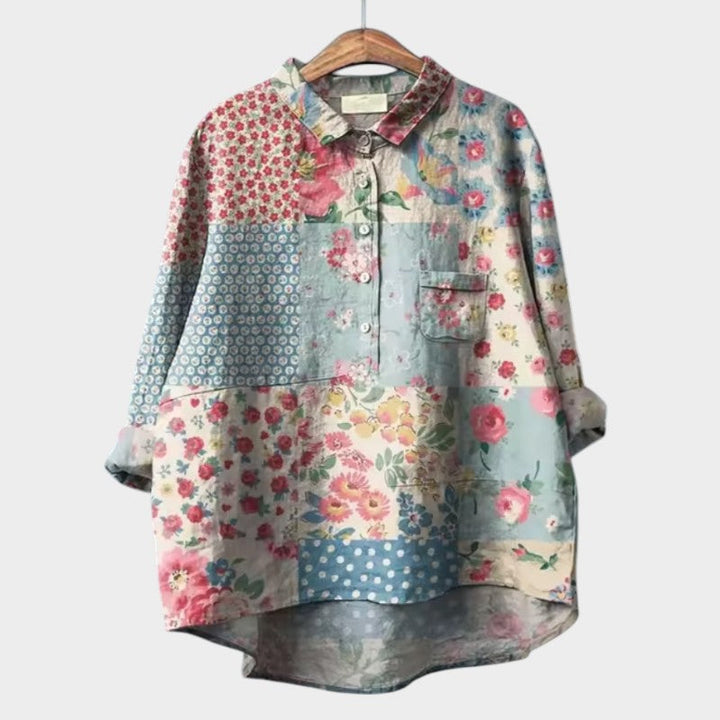 SOFIA | Oversized Floral Blouse with Daily Comfort and Radiant Style for Every Occasion