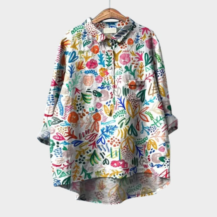 SOFIA | Oversized Floral Blouse with Daily Comfort and Radiant Style for Every Occasion