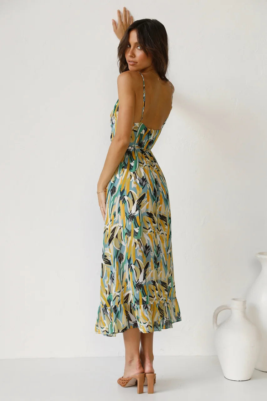 GABRIELLA | Printed Summer Dress with Cool Comfort and Sunny Style for Leisure Days