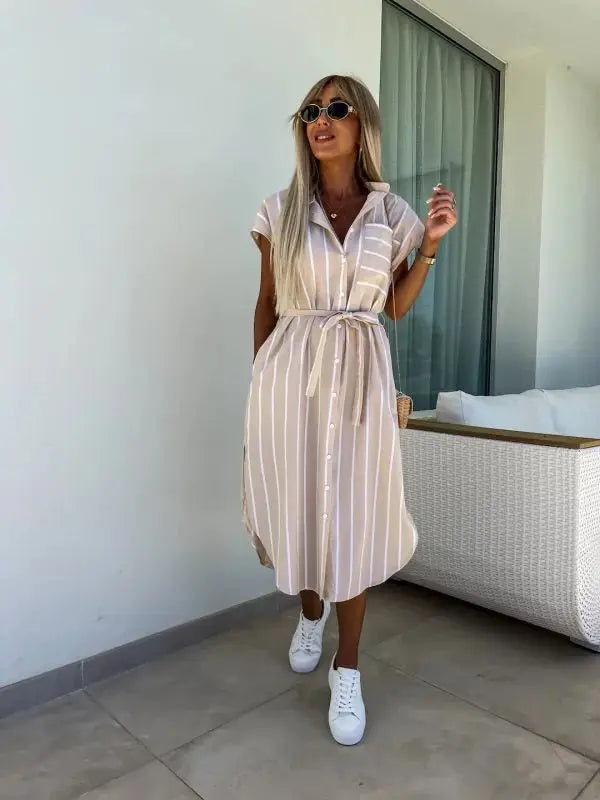Mireille   | Flowy Button-Down Summer Dress
