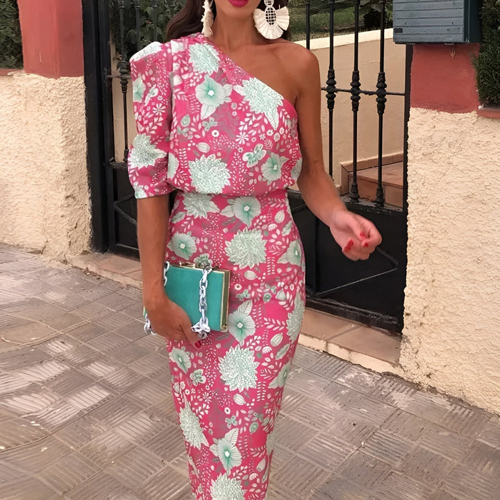 Emilie | Elegant One-Shoulder Dress