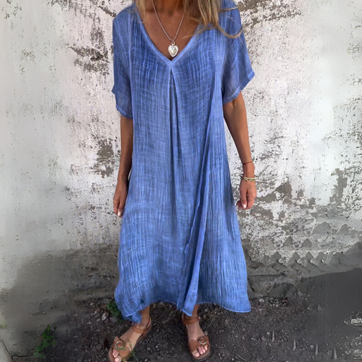 Lena | Summer Linen Dress for Everyday Wear