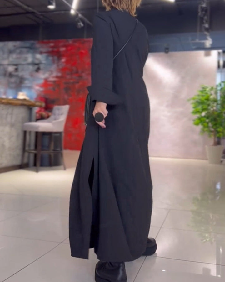 Evia | Wide Maxi Dress with Slit