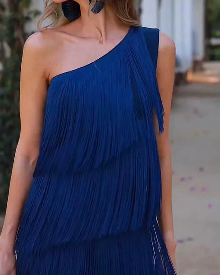 Rosea Effortless Elegance Off-Shoulder Dress