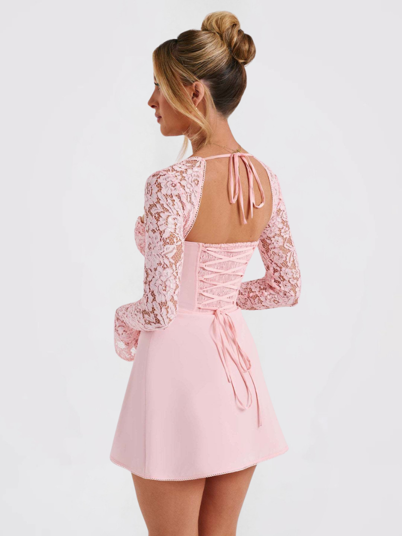 ANASTASIA  | Elegant Lace Short Dress