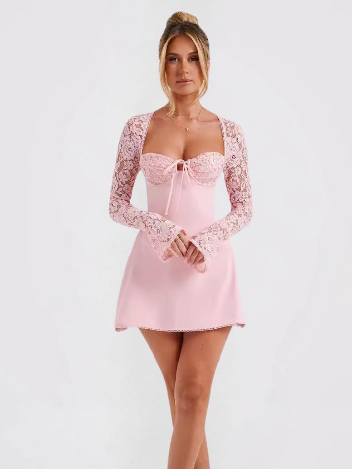 ANASTASIA  | Elegant Lace Short Dress