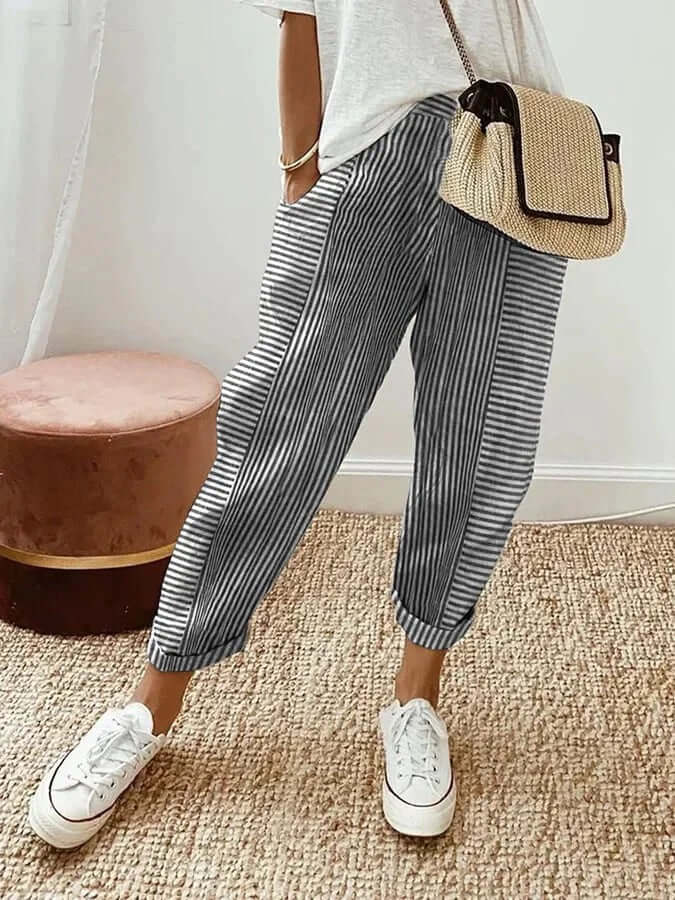Lena | Striped Pants