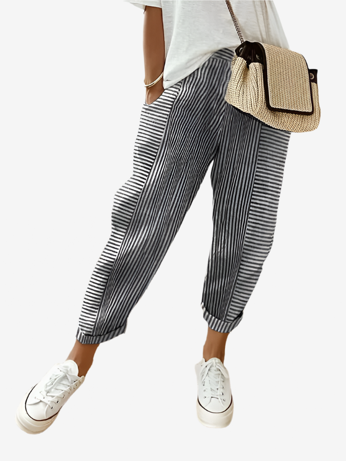 Lena | Striped Pants
