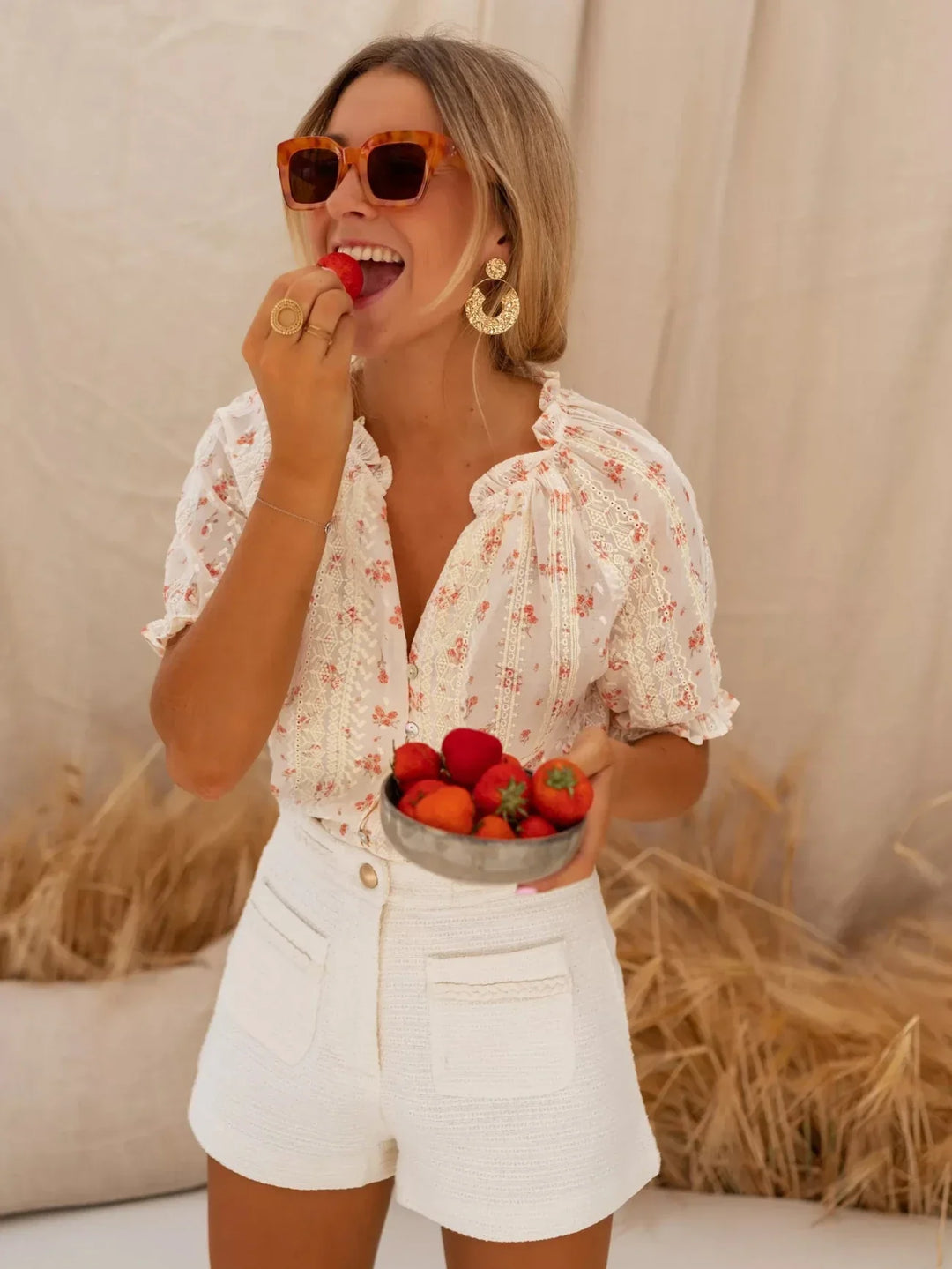 ELINA  | The Flower Blouse