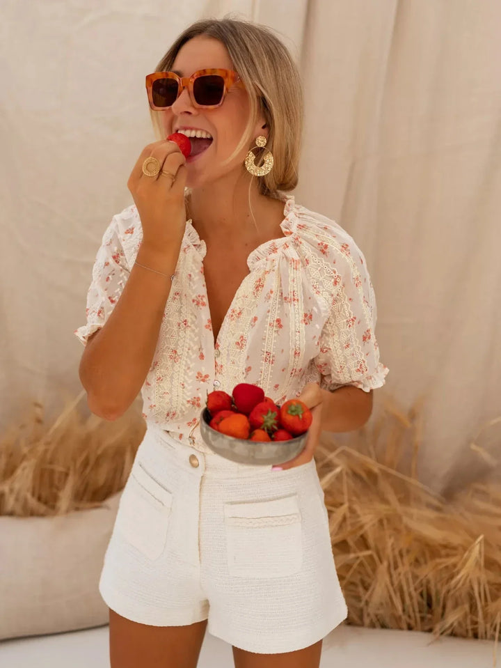 ELINA  | The Flower Blouse