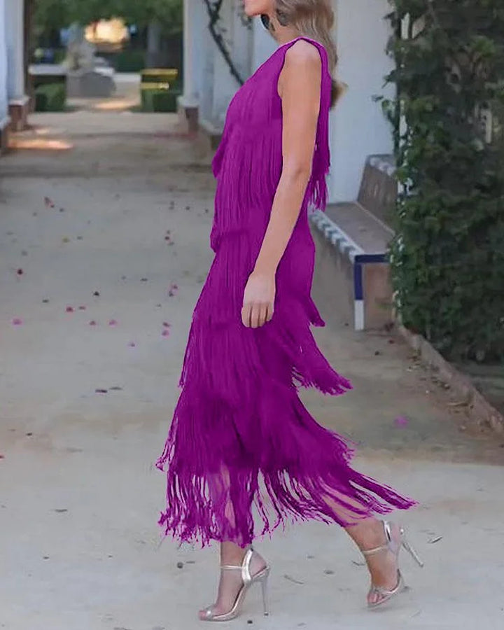 Rosea Effortless Elegance Off-Shoulder Dress