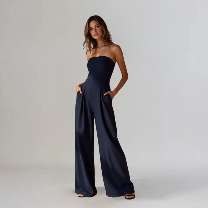 CECILIA  | Elegant Strapless Jumpsuit