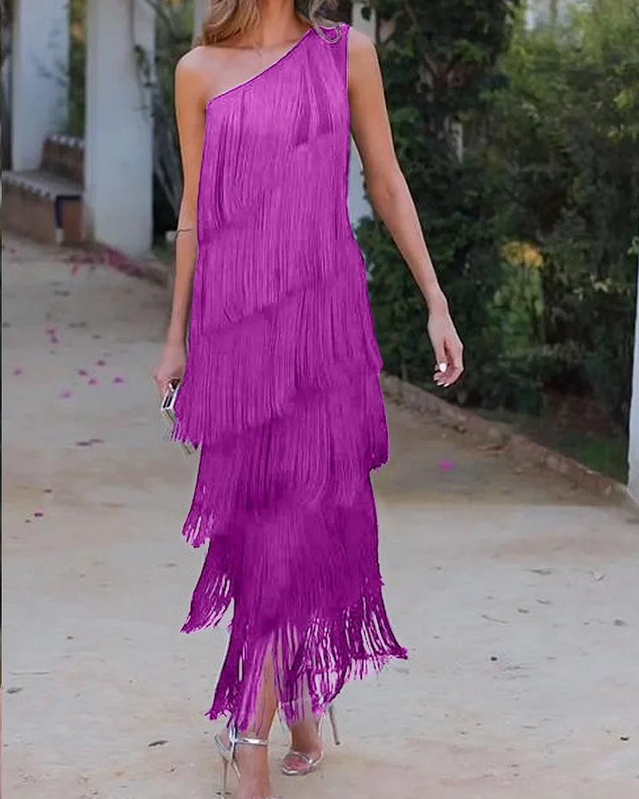Rosea Effortless Elegance Off-Shoulder Dress