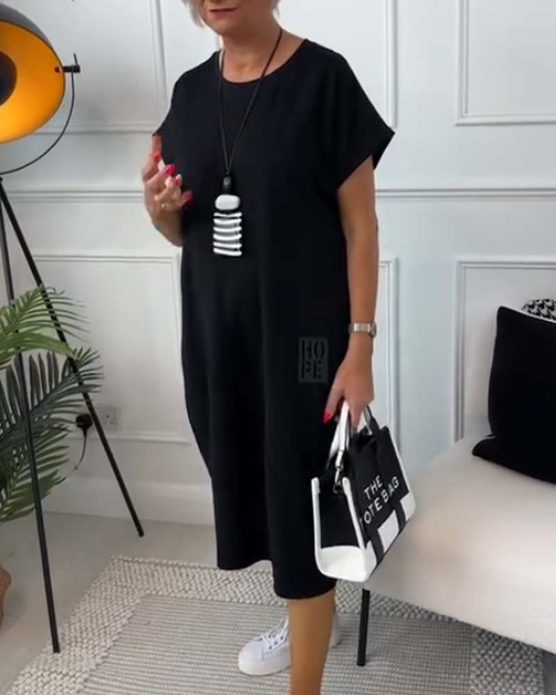 Zuzanna | Flowy Summer Dress with Round Neck