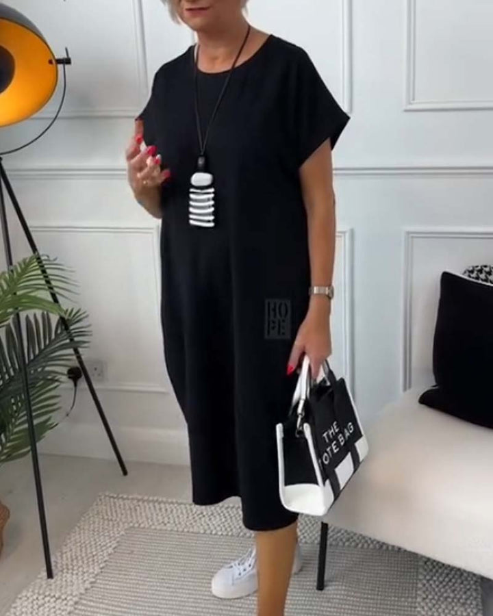 Zuzanna | Flowy Summer Dress with Round Neck