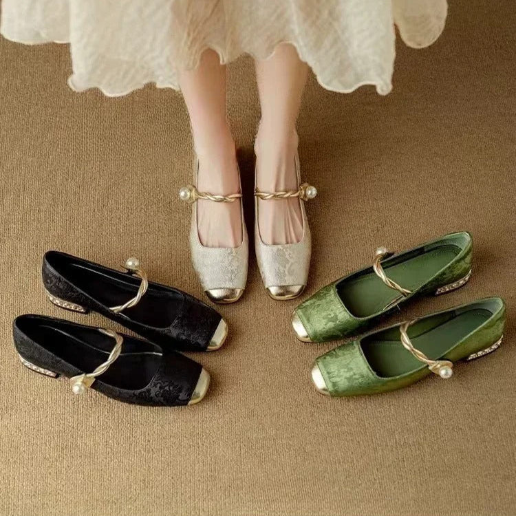 MARENNA | ELEGANT FLAT SHOES WITH A VINTAGE LOOK