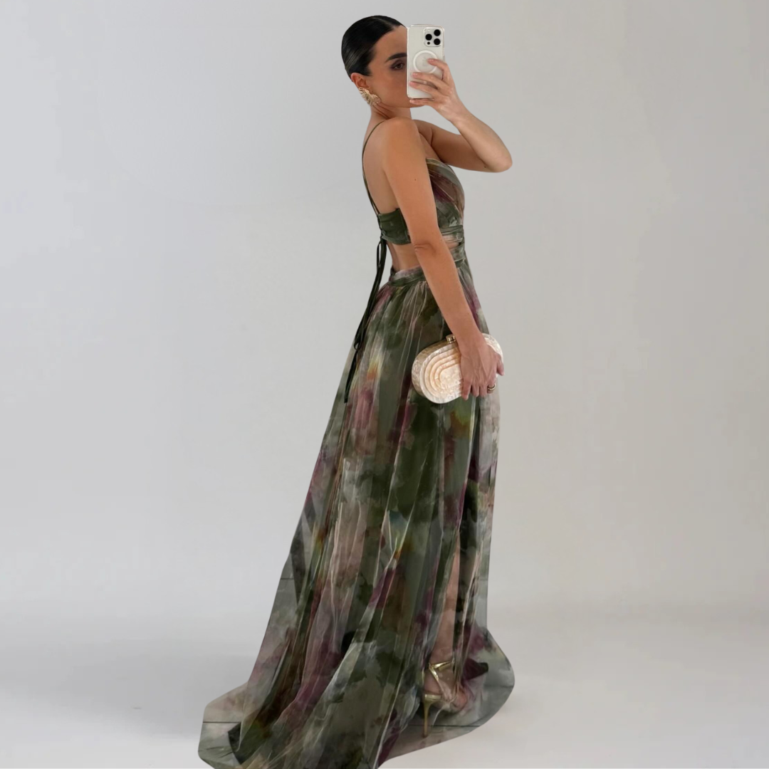 GIADA  | Light Dress with Floral Pattern