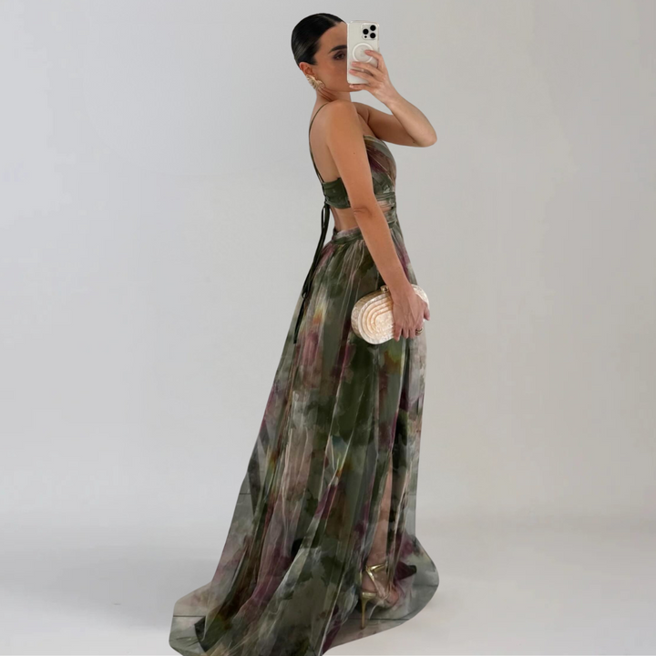 GIADA  | Light Dress with Floral Pattern