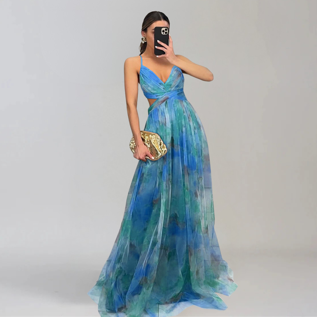 GIADA  | Light Dress with Floral Pattern