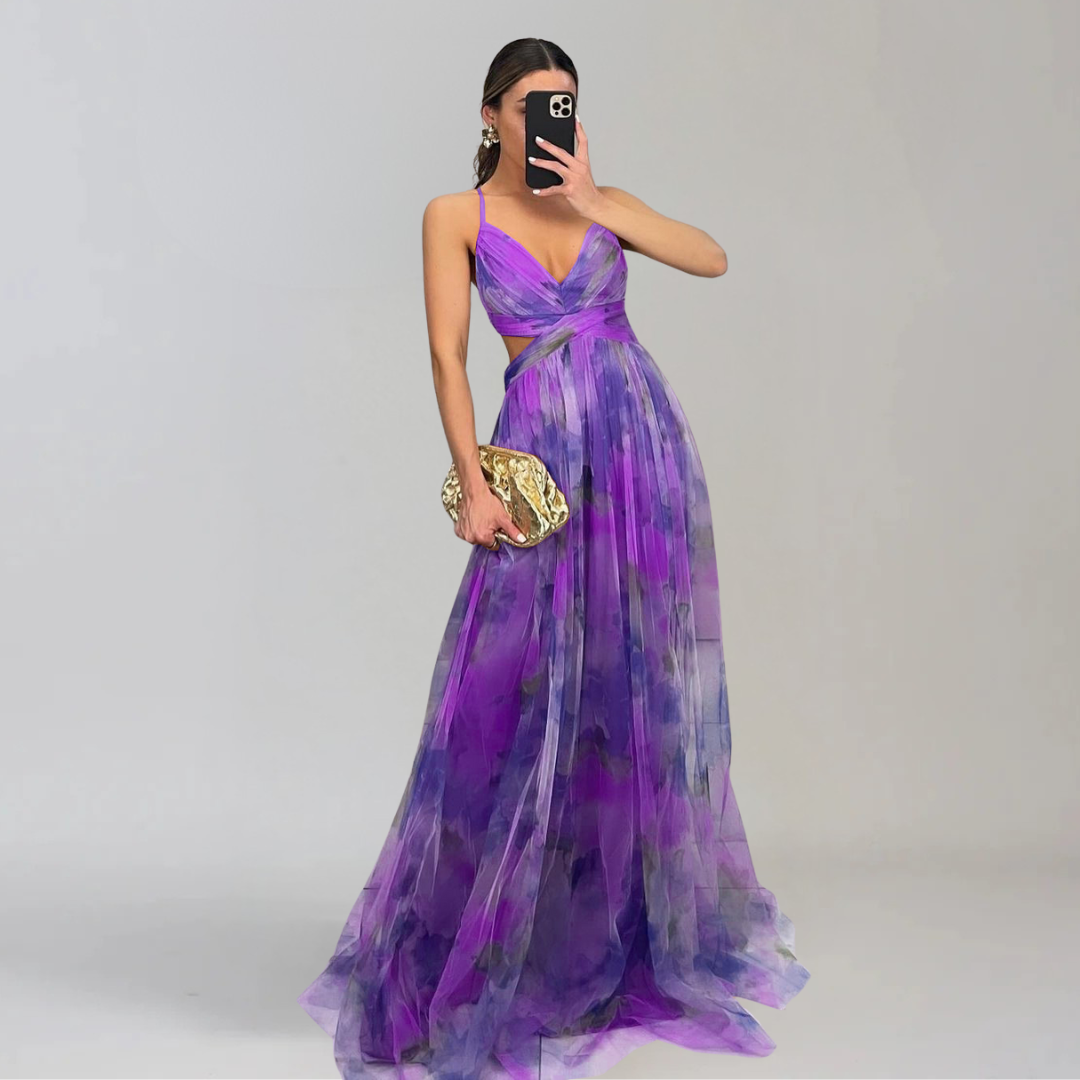 GIADA  | Light Dress with Floral Pattern