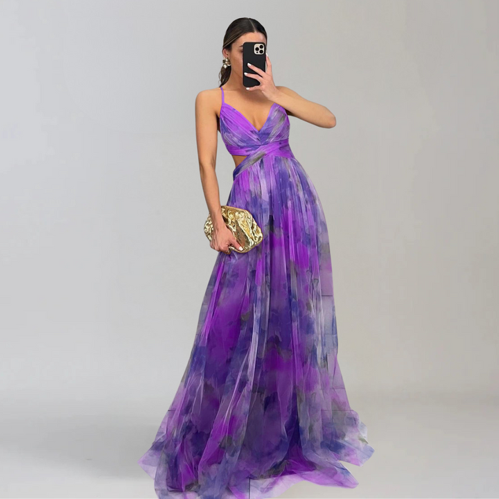GIADA  | Light Dress with Floral Pattern