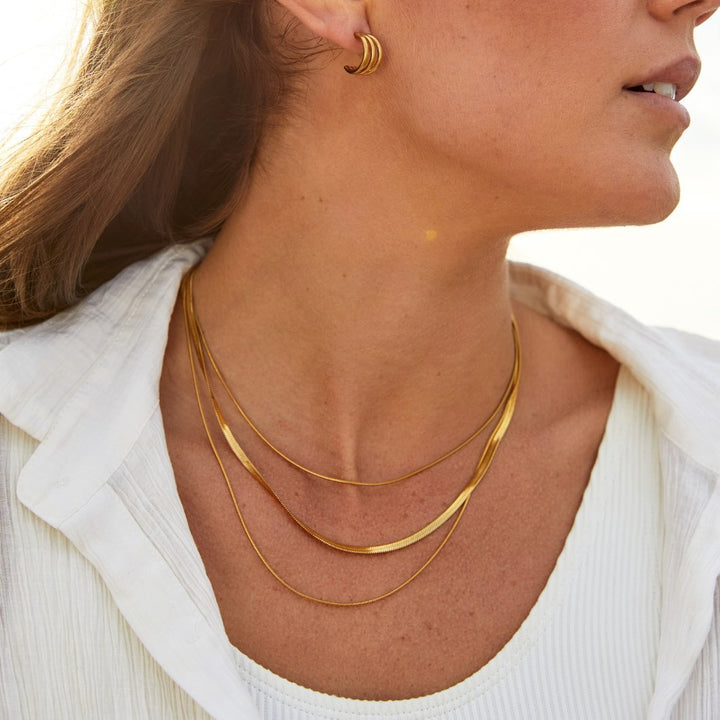 Golden Multi-layer Chain Necklace
