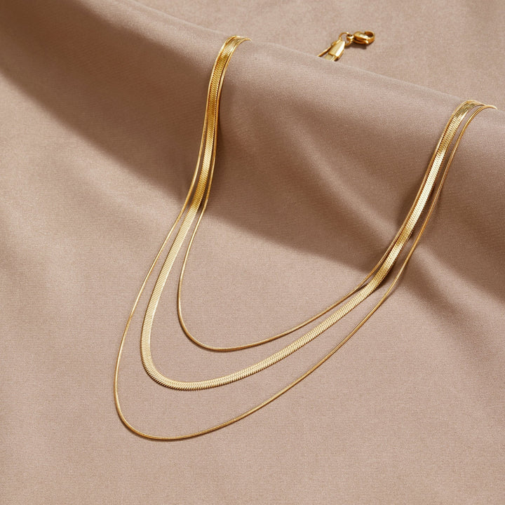 Golden Multi-layer Chain Necklace