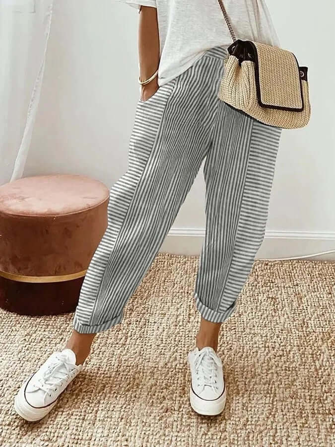 Lena | Striped Pants