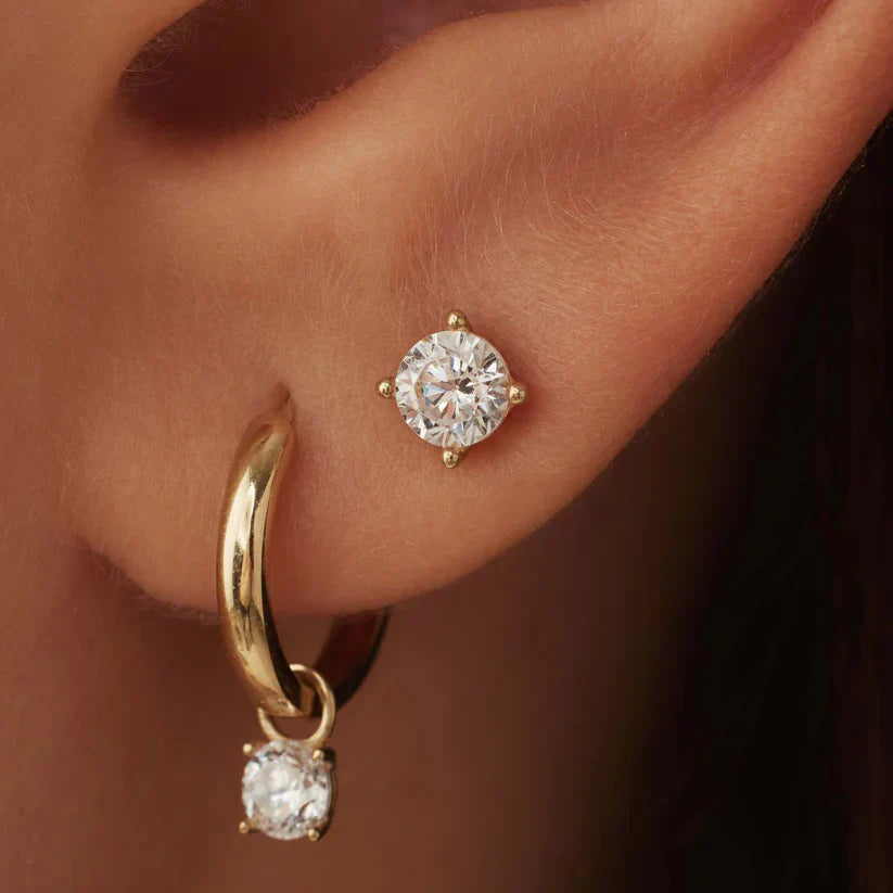 Moonstone Ear Earrings