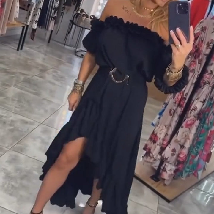 Maria | Black Off-Shoulder Maxi Dress