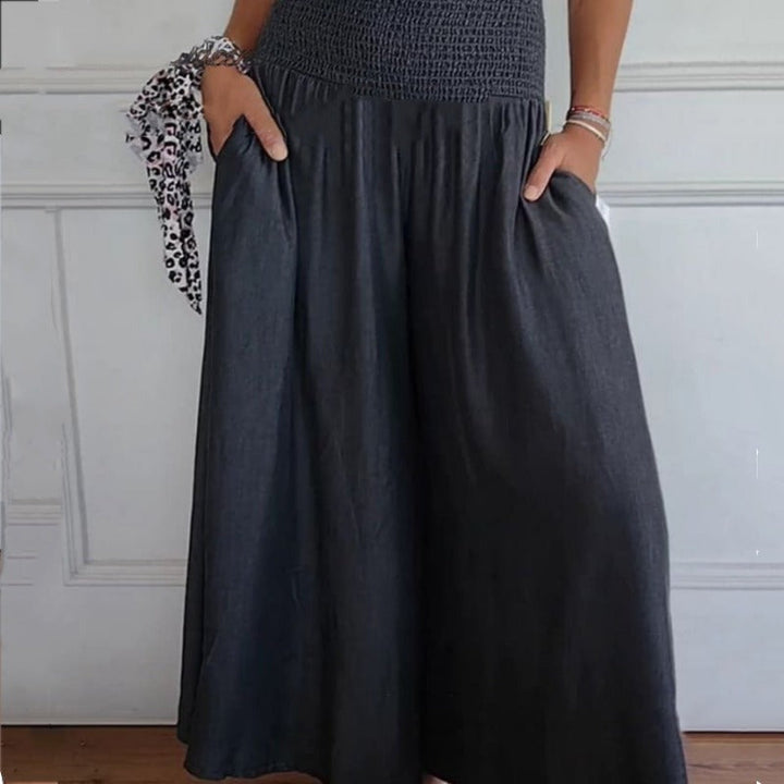 Lilie | Women's wide-leg, high-waisted jeans with pockets